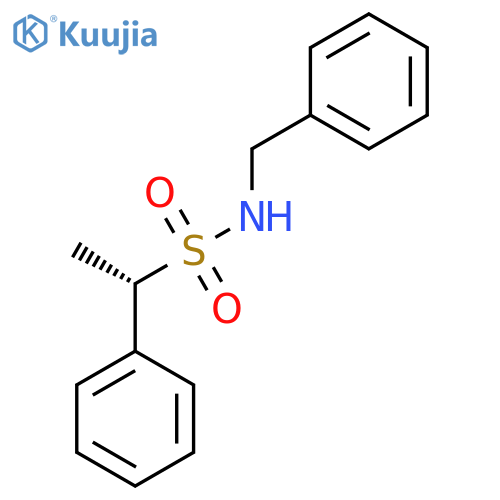 (1S)-N-benzyl-1-phenylethane-1-sulfonamide structure