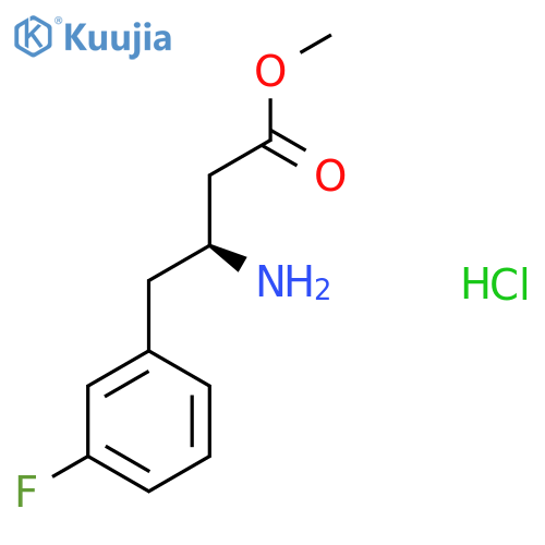 methyl (3S)-3-amino-4-(3-fluorophenyl)butanoate hydrochloride structure