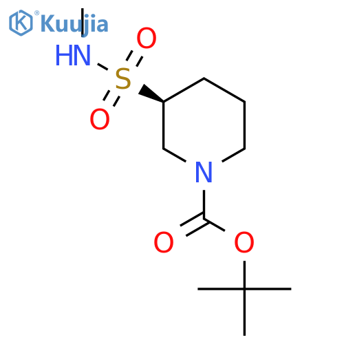 tert-butyl (3S)-3-(methylsulfamoyl)piperidine-1-carboxylate structure