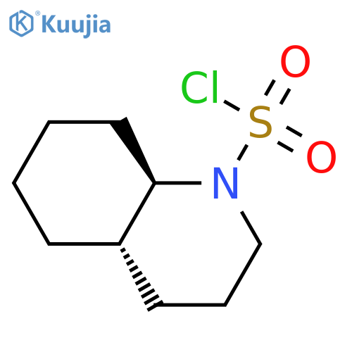 rac-(4aR,8aS)-decahydroquinoline-1-sulfonyl chloride, trans structure