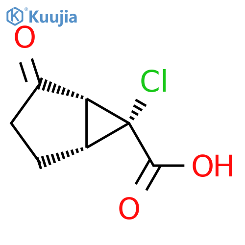rac-(1R,5R,6R)-6-chloro-2-oxobicyclo[3.1.0]hexane-6-carboxylic acid structure