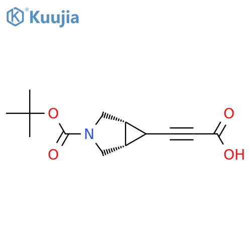 3-[(1R,5S,6R)-3-[(tert-butoxy)carbonyl]-3-azabicyclo[3.1.0]hexan-6-yl]prop-2-ynoic acid structure