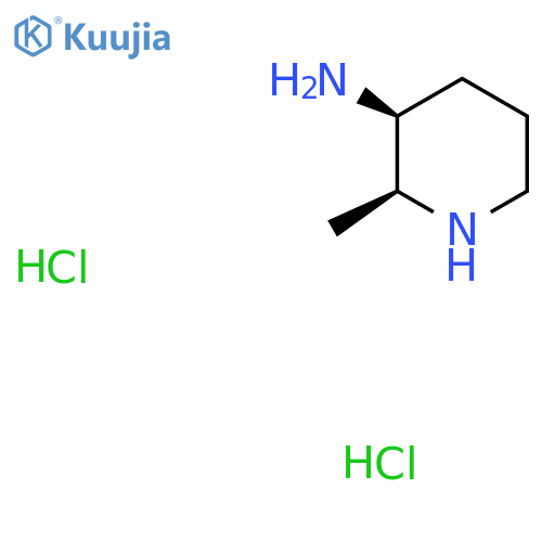 rac-(2R,3R)-2-methylpiperidin-3-amine dihydrochloride, cis structure