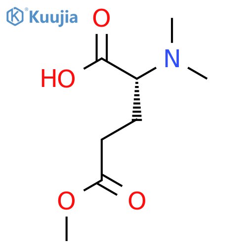 (2R)-2-(dimethylamino)-5-methoxy-5-oxopentanoic acid structure
