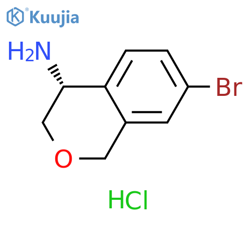 (4R)-7-bromo-3,4-dihydro-1H-2-benzopyran-4-amine hydrochloride structure