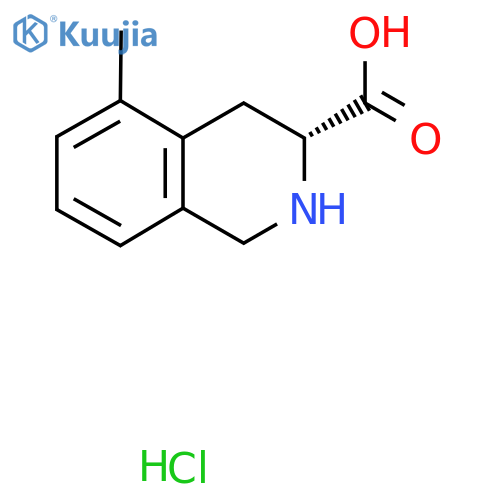 (3R)-5-methyl-1,2,3,4-tetrahydroisoquinoline-3-carboxylic acid hydrochloride structure
