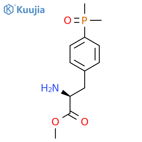 methyl (2S)-2-amino-3-[4-(dimethylphosphoryl)phenyl]propanoate structure