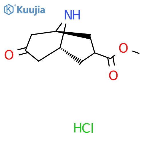methyl (1R,3r,5S)-7-oxo-9-azabicyclo3.3.1nonane-3-carboxylate hydrochloride structure