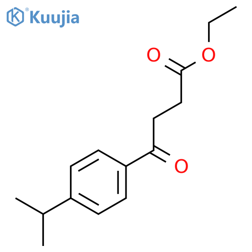 Ethyl 4-oxo-4-(4-propan-2-ylphenyl)butanoate structure