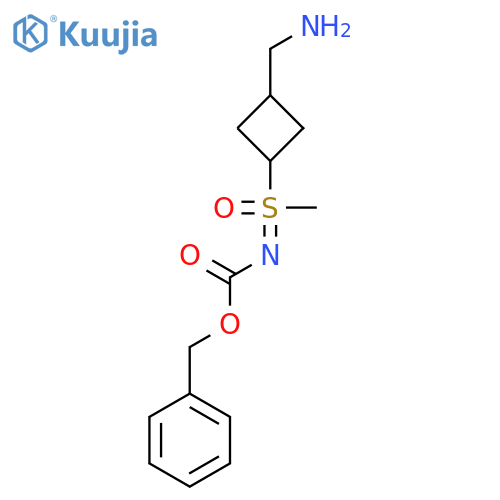 benzyl N-methyl(oxo)(1r,3r)-3-(aminomethyl)cyclobutyl-lambda6-sulfanylidenecarbamate structure