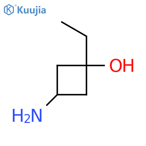 (1s,3r)-3-Amino-1-ethylcyclobutan-1-ol structure