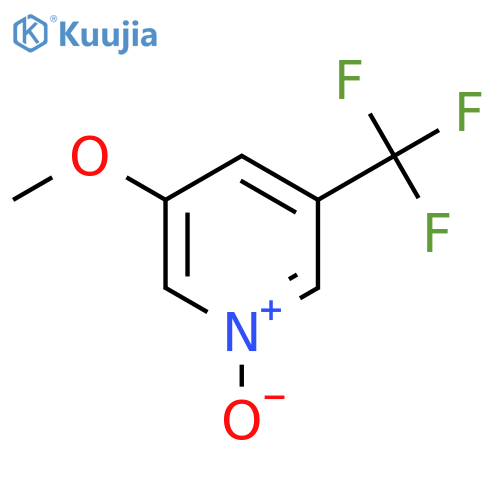 3-methoxy-5-(trifluoromethyl)pyridin-1-ium-1-olate structure