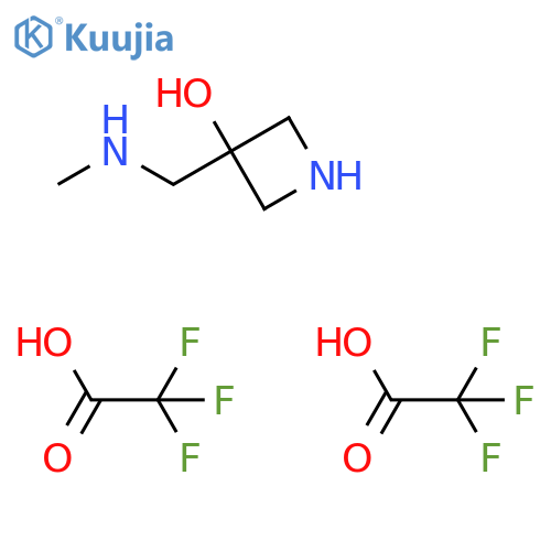 3-(methylamino)methylazetidin-3-ol, bis(trifluoroacetic acid) structure