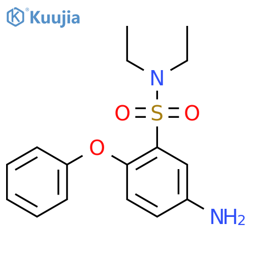5-amino-N,N-diethyl-2-phenoxybenzene-1-sulfonamide structure