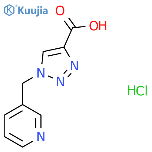 1-(pyridin-3-yl)methyl-1H-1,2,3-triazole-4-carboxylic acid hydrochloride structure