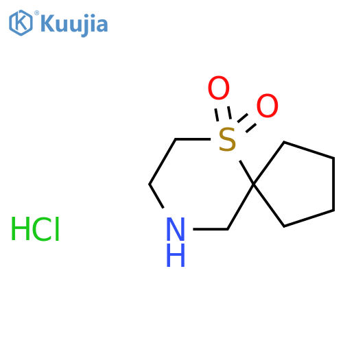 6lambda6-thia-9-azaspiro4.5decane-6,6-dione hydrochloride structure