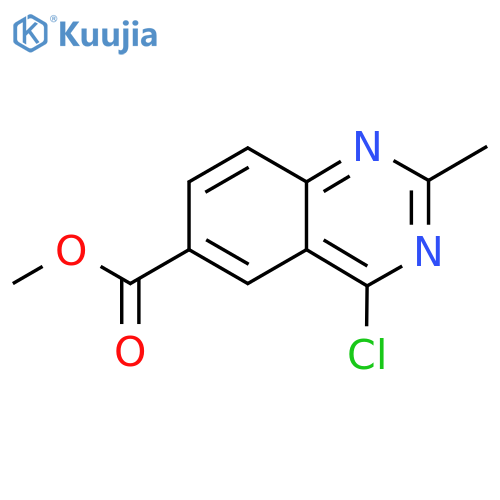 Methyl 4-chloro-2-methylquinazoline-6-carboxylate structure