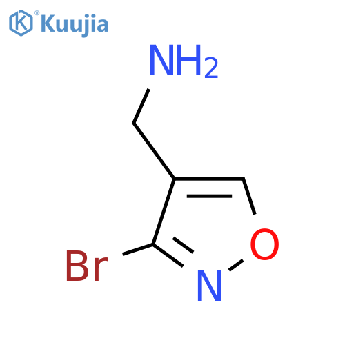 (3-Bromo-1,2-oxazol-4-yl)methanamine structure