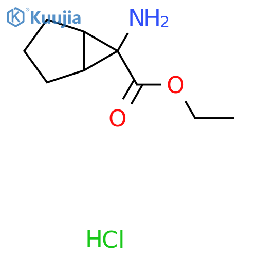 ethyl 6-aminobicyclo3.1.0hexane-6-carboxylate hydrochloride structure