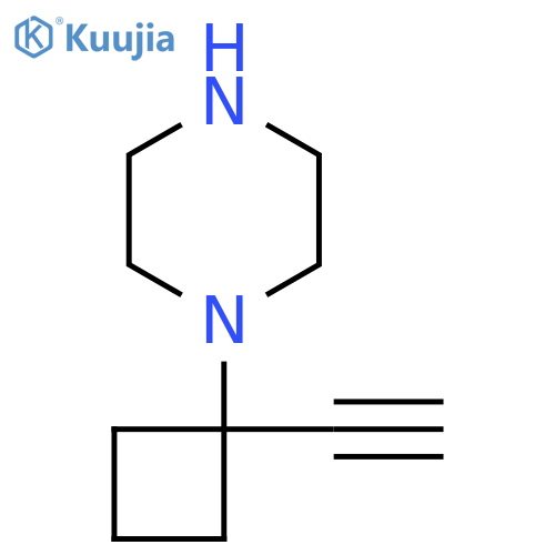 1-(1-Ethynylcyclobutyl)piperazine structure