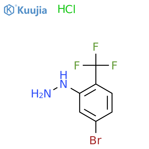 5-bromo-2-(trifluoromethyl)phenylhydrazine hydrochloride structure