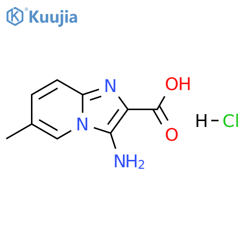 3-amino-6-methylimidazo1,2-apyridine-2-carboxylic acid hydrochloride structure