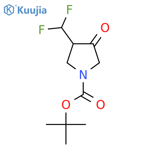 Tert-butyl 3-(difluoromethyl)-4-oxopyrrolidine-1-carboxylate structure