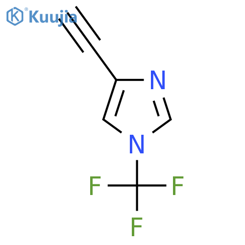 4-ethynyl-1-(trifluoromethyl)-1H-imidazole structure