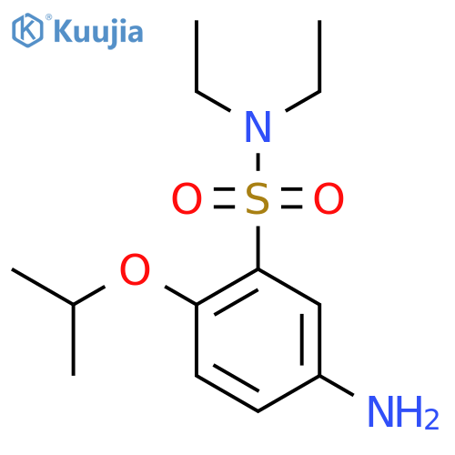 5-amino-N,N-diethyl-2-(propan-2-yloxy)benzene-1-sulfonamide structure