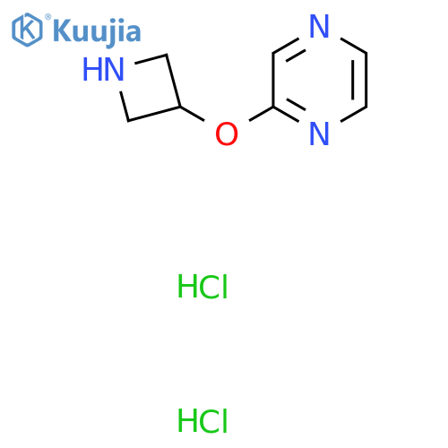 2-(Azetidin-3-yloxy)pyrazine dihydrochloride structure