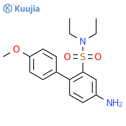 4-amino-N,N-diethyl-4'-methoxy-1,1'-biphenyl-2-sulfonamide structure