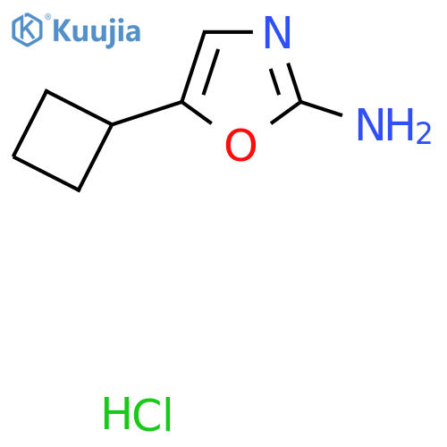 5-Cyclobutyl-1,3-oxazol-2-amine hydrochloride structure