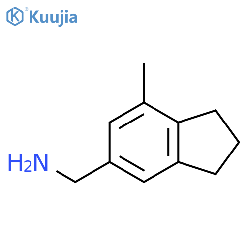 1-(7-methyl-2,3-dihydro-1H-inden-5-yl)methanamine structure