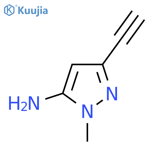 3-ethynyl-1-methyl-1H-pyrazol-5-amine structure