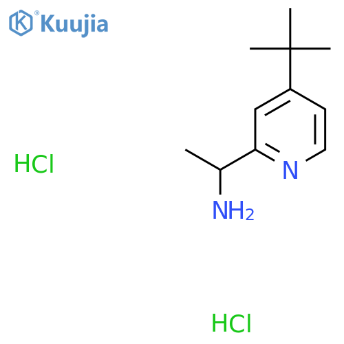 1-(4-Tert-butylpyridin-2-yl)ethan-1-amine dihydrochloride structure