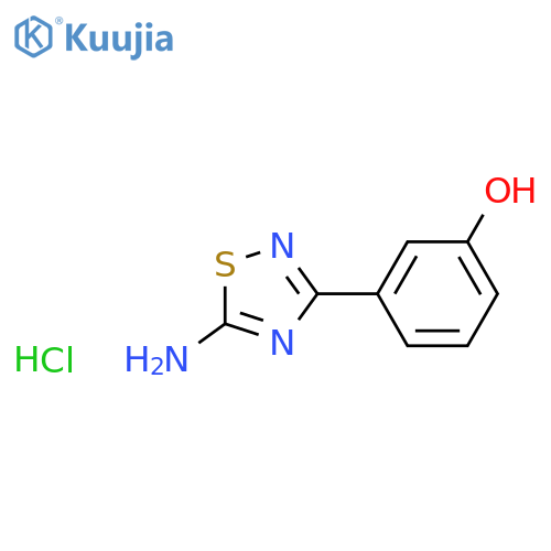 3-(5-Amino-1,2,4-thiadiazol-3-yl)phenol hydrochloride structure