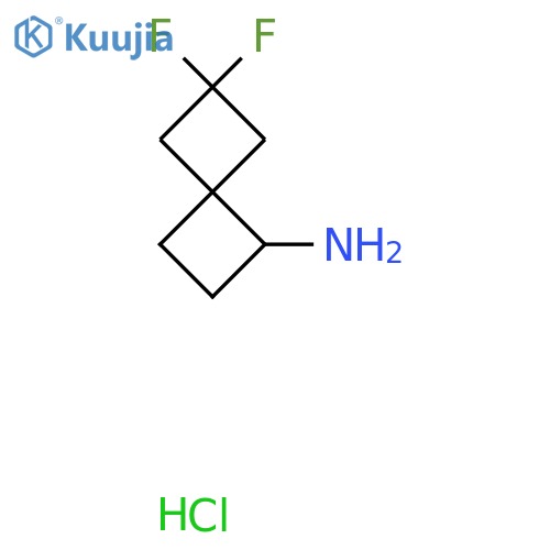 6,6-difluorospiro3.3heptan-1-amine hydrochloride structure