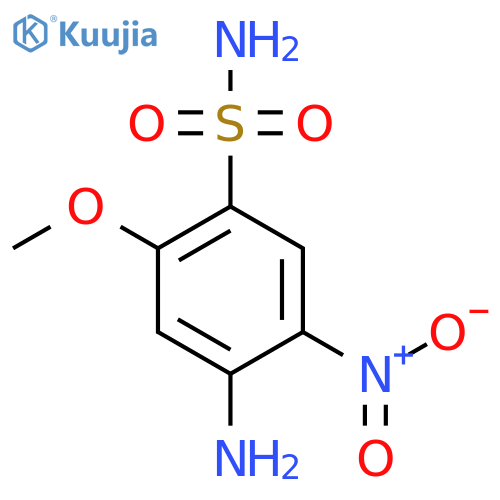 4-Amino-2-methoxy-5-nitrobenzene-1-sulfonamide structure