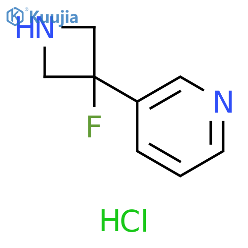 3-(3-fluoroazetidin-3-yl)pyridine dihydrochloride structure