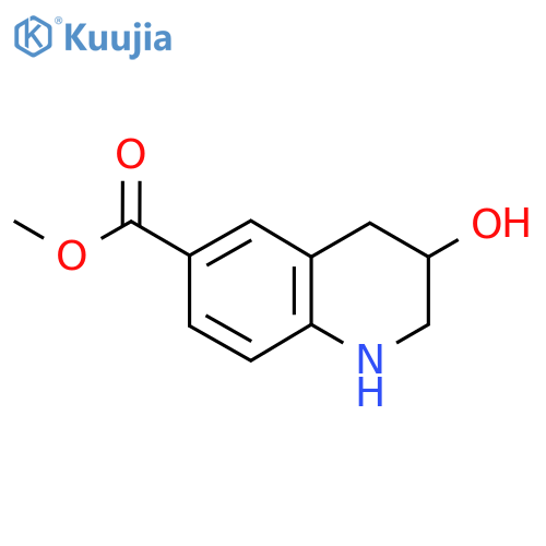 Methyl 3-hydroxy-1,2,3,4-tetrahydroquinoline-6-carboxylate structure