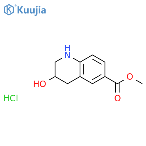 Methyl 3-hydroxy-1,2,3,4-tetrahydroquinoline-6-carboxylate hydrochloride structure