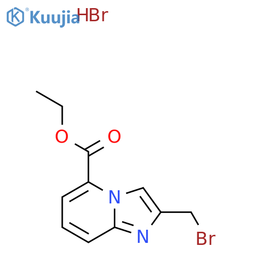 ethyl 2-(bromomethyl)imidazo1,2-apyridine-5-carboxylate hydrobromide structure