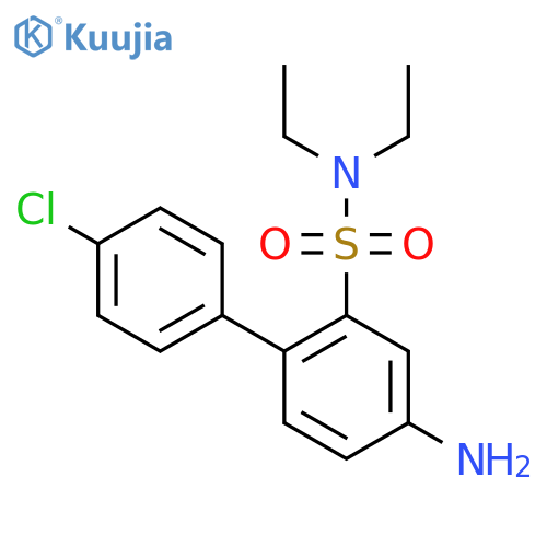 4-amino-4'-chloro-N,N-diethyl-1,1'-biphenyl-2-sulfonamide structure