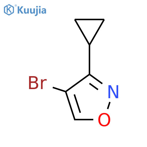 4-Bromo-3-cyclopropyl-1,2-oxazole structure