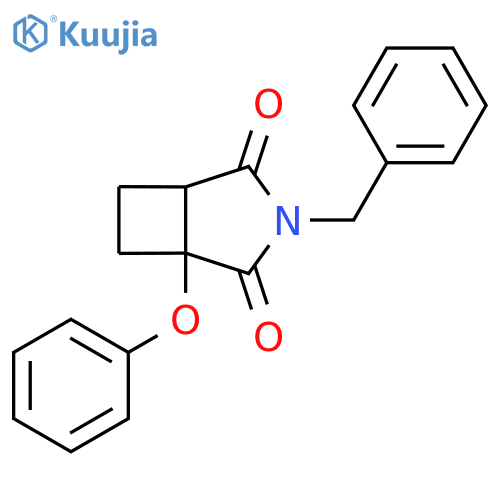 3-benzyl-1-phenoxy-3-azabicyclo3.2.0heptane-2,4-dione structure
