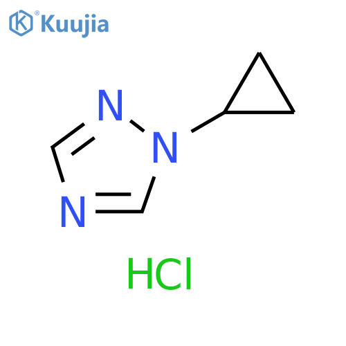 1-cyclopropyl-1H-1,2,4-triazole hydrochloride structure