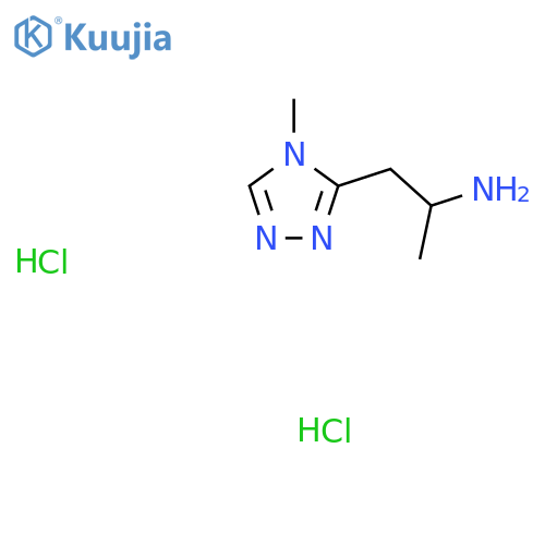 1-(4-methyl-4H-1,2,4-triazol-3-yl)propan-2-amine dihydrochloride structure