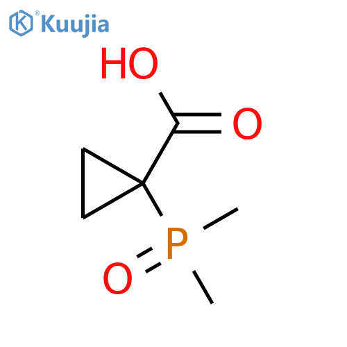 1-(Dimethylphosphoryl)cyclopropane-1-carboxylic acid structure