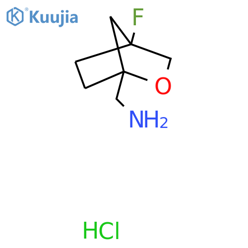 1-{4-fluoro-2-oxabicyclo2.2.1heptan-1-yl}methanamine hydrochloride structure