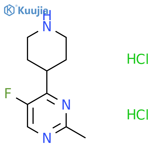 5-Fluoro-2-methyl-4-(piperidin-4-yl)pyrimidine dihydrochloride structure